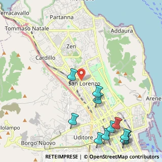 Mappa Via San Lorenzo, 90100 Palermo PA, Italia (3.28818)