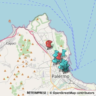 Mappa Via San Lorenzo, 90100 Palermo PA, Italia (4.05143)