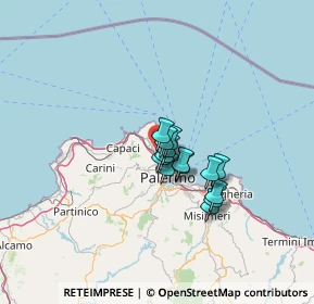 Mappa Via San Lorenzo, 90100 Palermo PA, Italia (8.82786)