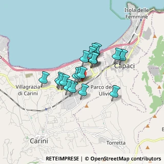 Mappa Zona industriale S.S. 113 km 281+600, 90044 Carini PA, Italia (1.278)