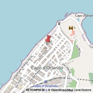 Mappa Via del Fanciullo, 2, 98071 Capo d'Orlando, Messina (Sicilia)