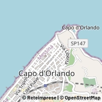 Kaart Capo d'Orlando
