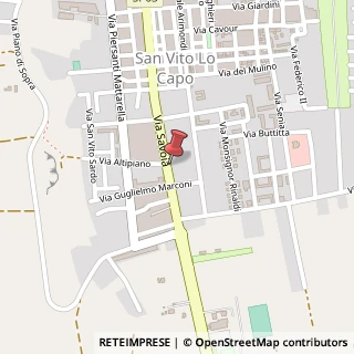 Mappa Via Savoia, 263, 91010 San Vito lo Capo, Trapani (Sicilia)
