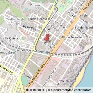 Mappa Via Emilia,  25, 98124 Messina, Messina (Sicilia)