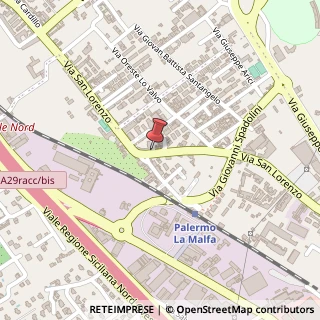 Mappa Via San Lorenzo, 289, 90146 Palermo, Palermo (Sicilia)