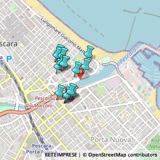 Mappa Via R. Paolucci, 65121 Pescara PE, Italia (0.3325)