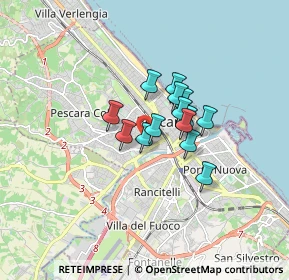 Mappa Via Rigopiano, 65121 Pescara PE, Italia (1.07357)