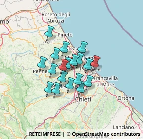 Mappa S.P. Variante Sotto Cappelle. Snc, 65010 Cappelle Sul Tavo PE, Italia (9.42737)