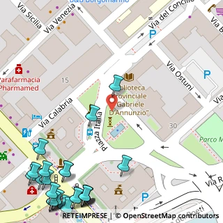 Mappa Piazza Italia, 65121 Pescara PE, Italia (0.09259)