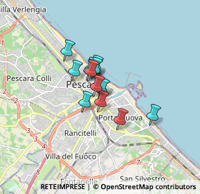 Mappa Piazza Italia, 65121 Pescara PE, Italia (1.02846)