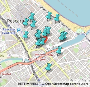 Mappa Piazza Italia, 65121 Pescara PE, Italia (0.345)