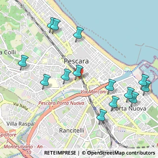 Mappa Via Gran Sasso, 65100 Pescara PE, Italia (1.28857)