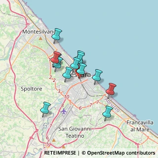 Mappa Via Gran Sasso, 65100 Pescara PE, Italia (2.86)