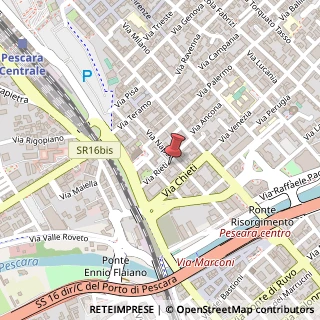 Mappa Via Rieti, 31, 65121 Pescara, Pescara (Abruzzo)