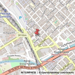 Mappa Piazza dello Spirito Santo, 22, 65121 Pescara, Pescara (Abruzzo)