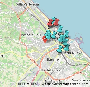 Mappa Via Rigopiano, 65100 Pescara PE, Italia (1.33067)