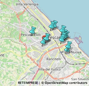Mappa Via Rigopiano, 65100 Pescara PE, Italia (1.34429)