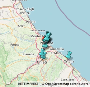Mappa Via Rigopiano, 65100 Pescara PE, Italia (4.89769)
