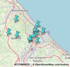 Mappa Via Rigopiano, 65100 Pescara PE, Italia (3.21583)
