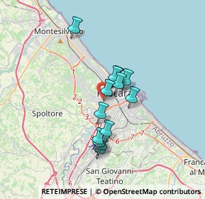 Mappa Via Rigopiano, 65100 Pescara PE, Italia (2.76615)
