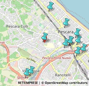 Mappa Via Rigopiano, 65100 Pescara PE, Italia (1.30167)