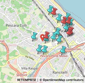 Mappa Via Rigopiano, 65100 Pescara PE, Italia (0.9565)