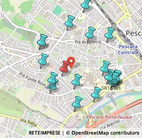 Mappa Via Rigopiano, 65100 Pescara PE, Italia (0.538)