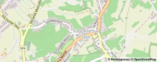 Mappa Cappelle sul Tavo