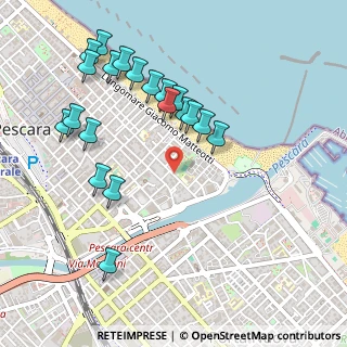 Mappa Via Giacomo Puccini, 65121 Pescara PE, Italia (0.5575)
