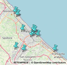 Mappa Via Giacomo Puccini, 65121 Pescara PE, Italia (3.60833)