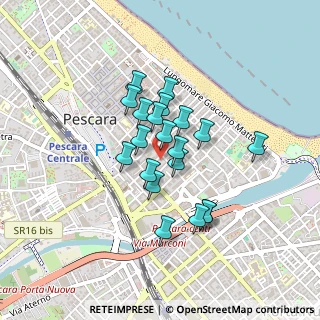 Mappa Via Firenze, 65123 Pescara PE, Italia (0.3365)