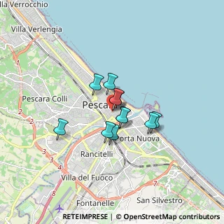 Mappa Via Firenze, 65123 Pescara PE, Italia (1.09182)