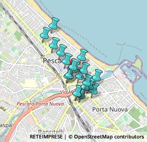 Mappa Via Ancona, 65122 Pescara PE, Italia (0.609)