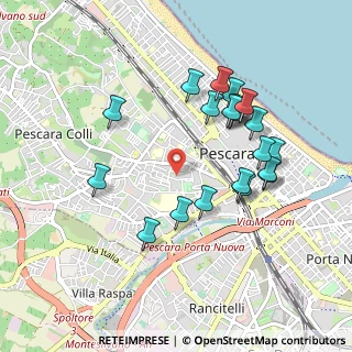 Mappa Via Forca Caruso, 65124 Pescara PE, Italia (0.971)