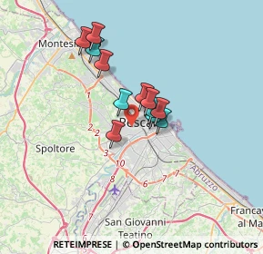 Mappa Via Forca Caruso, 65124 Pescara PE, Italia (2.46)