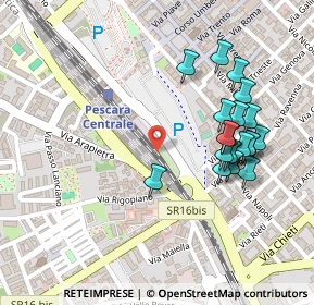 Mappa N. 1 interno stazione centrale, 65126 Pescara PE, Italia (0.252)