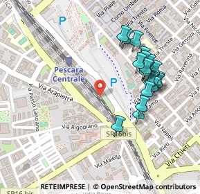 Mappa N. 1 interno stazione centrale, 65126 Pescara PE, Italia (0.247)