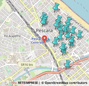 Mappa N. 1 interno stazione centrale, 65126 Pescara PE, Italia (0.5125)
