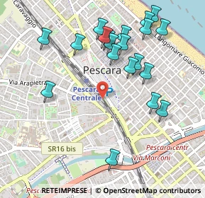 Mappa N. 1 interno stazione centrale, 65126 Pescara PE, Italia (0.5635)
