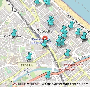 Mappa N. 1 interno stazione centrale, 65126 Pescara PE, Italia (0.593)