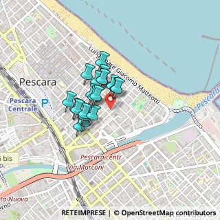 Mappa Via Perugia, 65121 Pescara PE, Italia (0.2845)