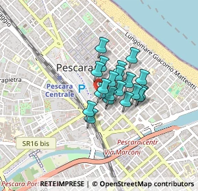 Mappa Corso Vittorio Emanuele II, 65126 Pescara PE, Italia (0.2515)