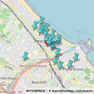 Mappa Via Pisa, 65121 Pescara PE, Italia (0.708)