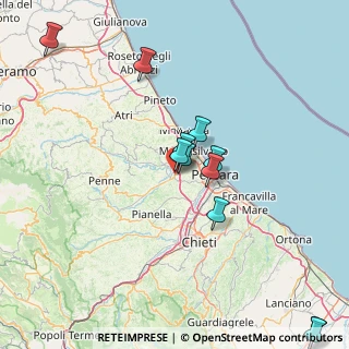 Mappa SP  VARIANTE SOTTO CAPPELLE, 65010 Cappelle Sul Tavo PE, Italia (21.40846)