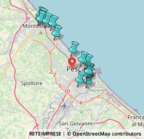 Mappa 65124 Pescara PE, Italia (3.64333)
