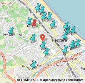 Mappa 65124 Pescara PE, Italia (1.1095)