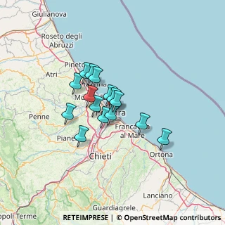 Mappa Via Nicola Fabrizi, 65100 Pescara PE, Italia (9.41067)