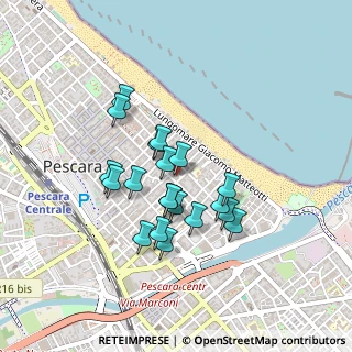 Mappa Via Nicola Fabrizi, 65100 Pescara PE, Italia (0.369)