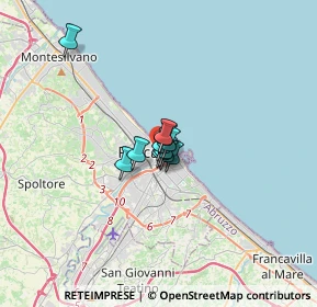 Mappa Via Balilla, 65122 Pescara PE, Italia (1.42182)