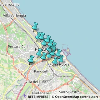 Mappa Via Dante Alighieri, 65121 Pescara PE, Italia (1.17059)